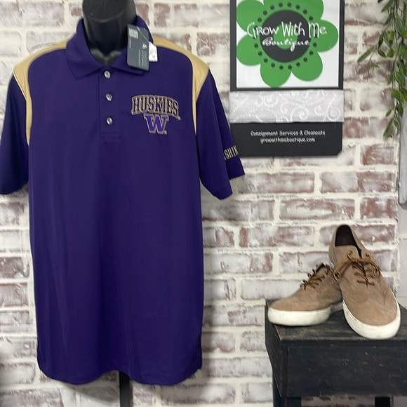 Huskies Purple Polo Shirt KA Knights Apparel large - Picture 2 of 5